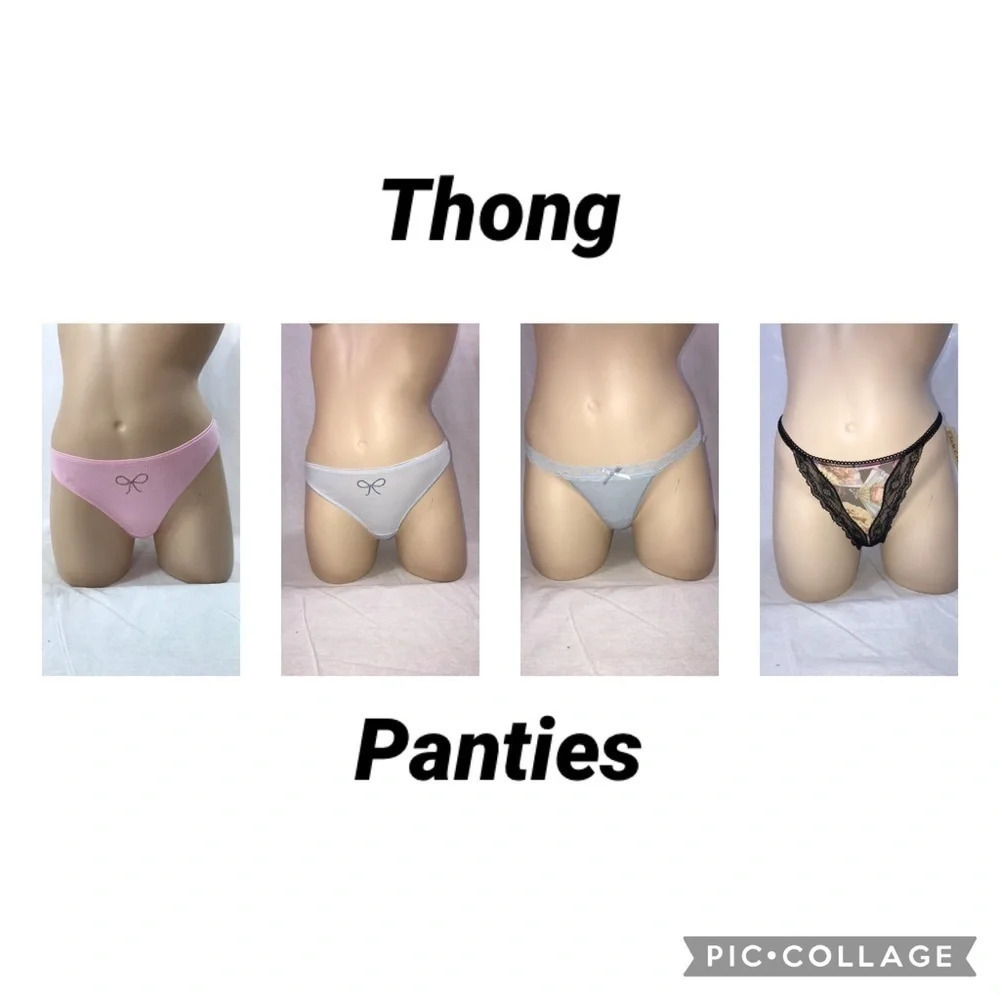Skimpies & Lola C. & Co. Size Medium 4pc Bundle Thong Panties. New With Tags